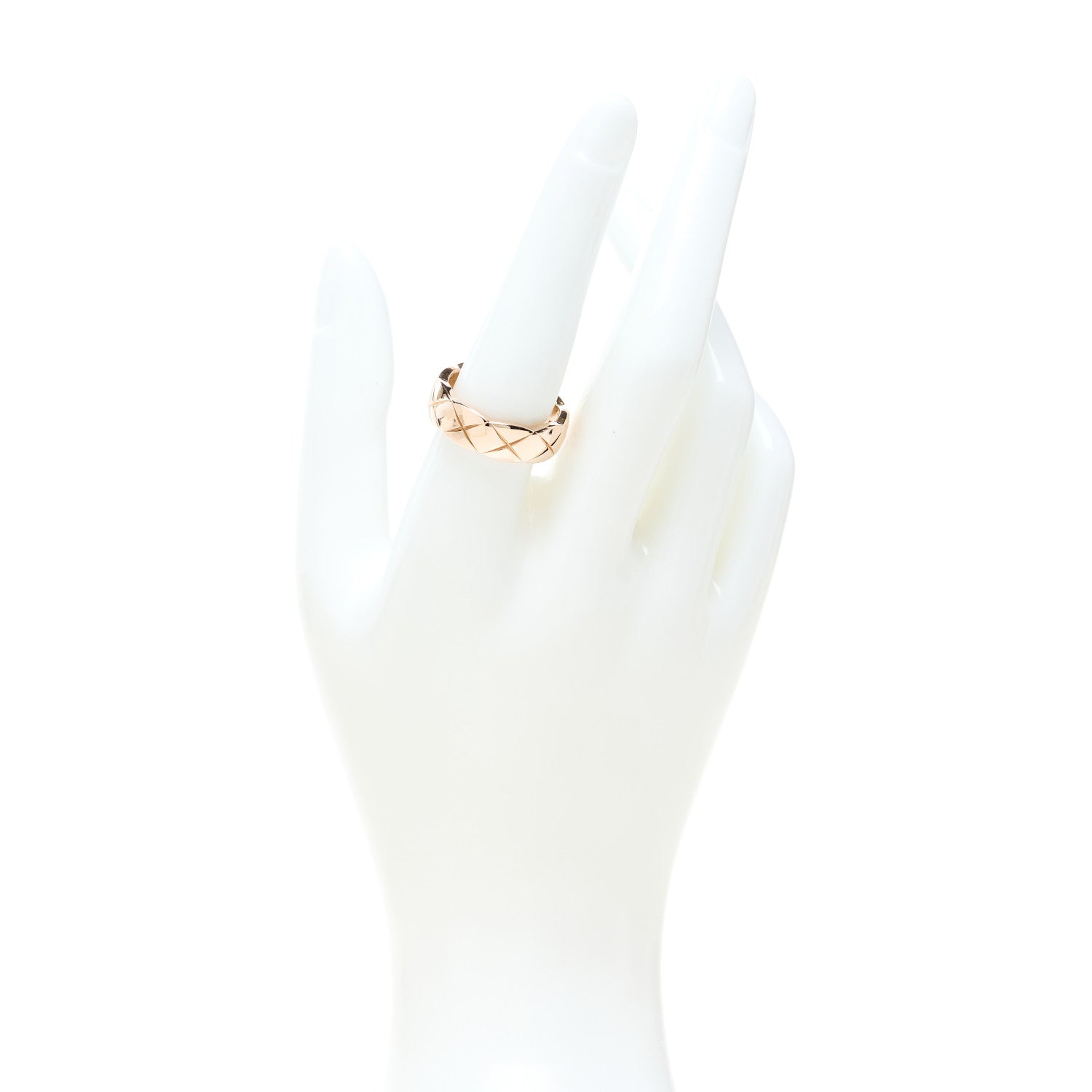 Chanel 18K Beige Gold Small Coco Crush Ring 57 8 2 of 6