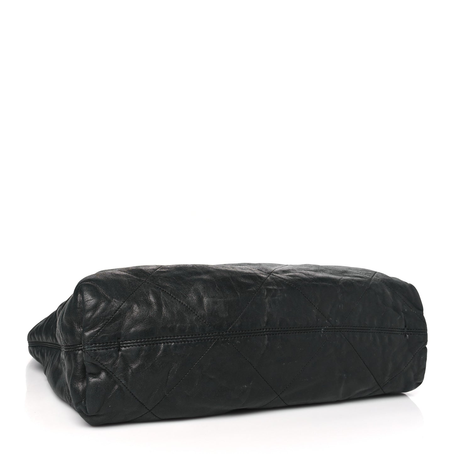 Lambskin Quilted Amalia Cabas Tote Black