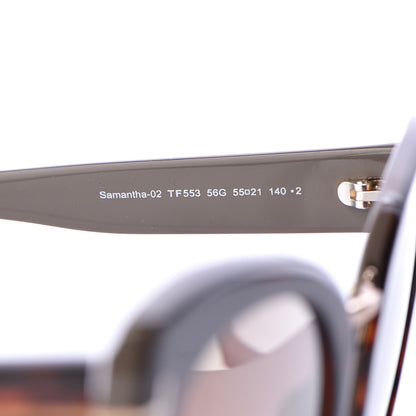 Tom Ford Samantha Cat Eye Sunglasses TF553 Havana 6 of 7