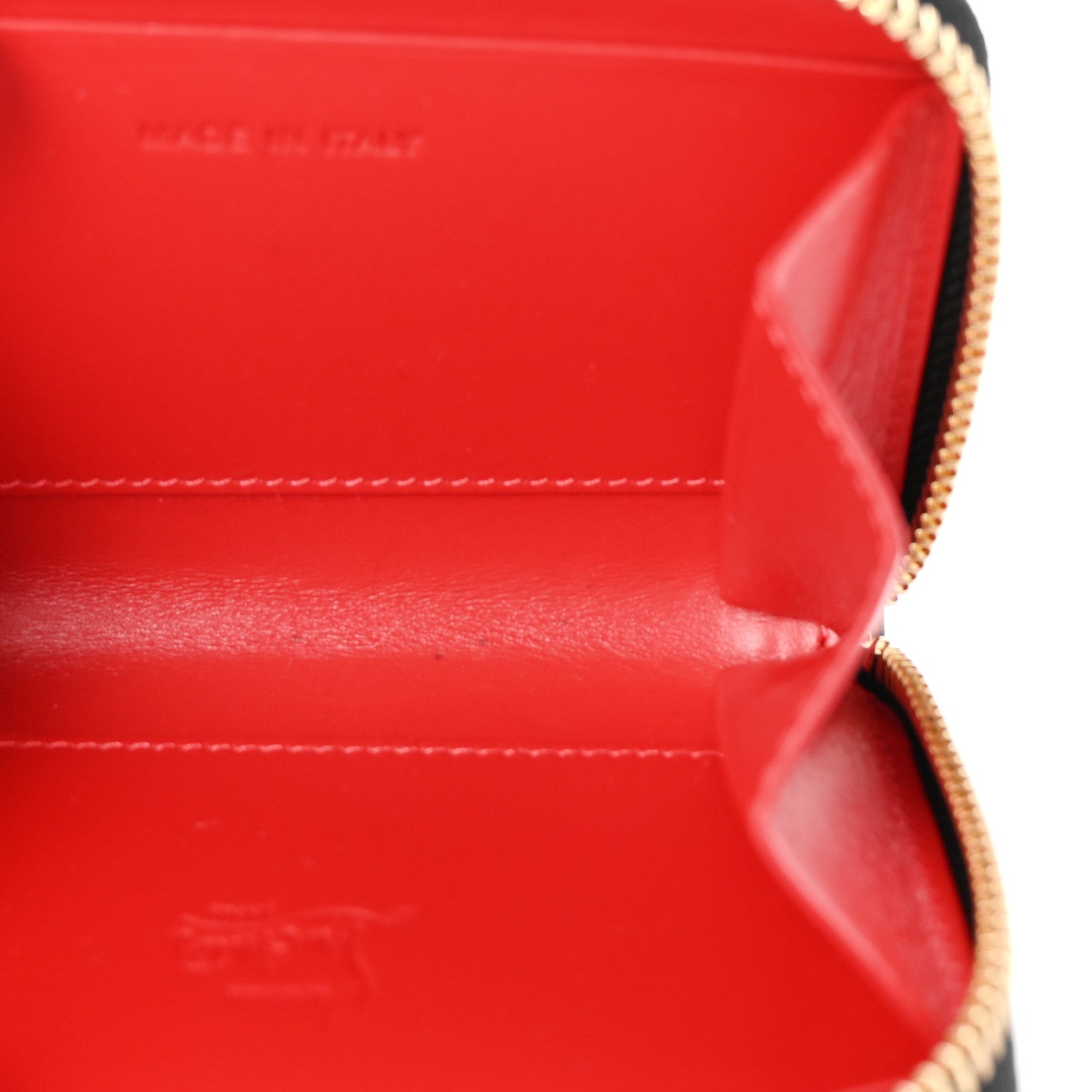 Christian Louboutin Calfskin Spiked Panettone Coin Purse Black 5 of 7