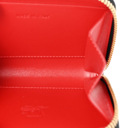 Christian Louboutin Calfskin Spiked Panettone Coin Purse Black 5 of 7