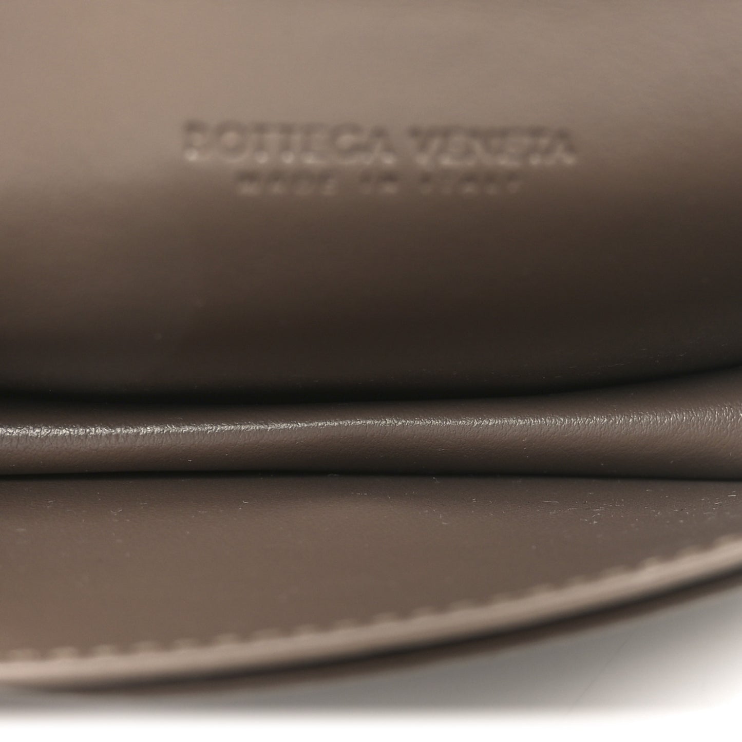 Nappa Maxi Intrecciato Card Holder Wallet Dark Taupe