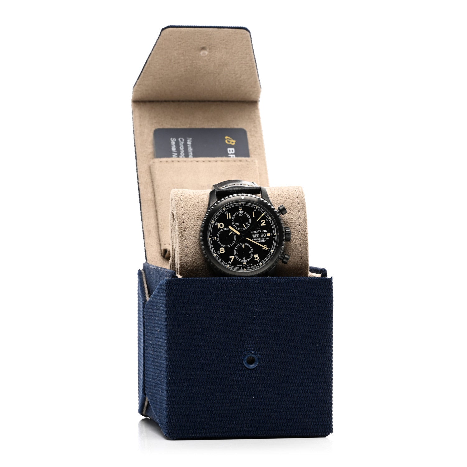 Breitling DLC Coated Stainless Steel Calfskin 43mm Navitimer 8 Chronograph Automatic Watch Black M13314 5 of 5