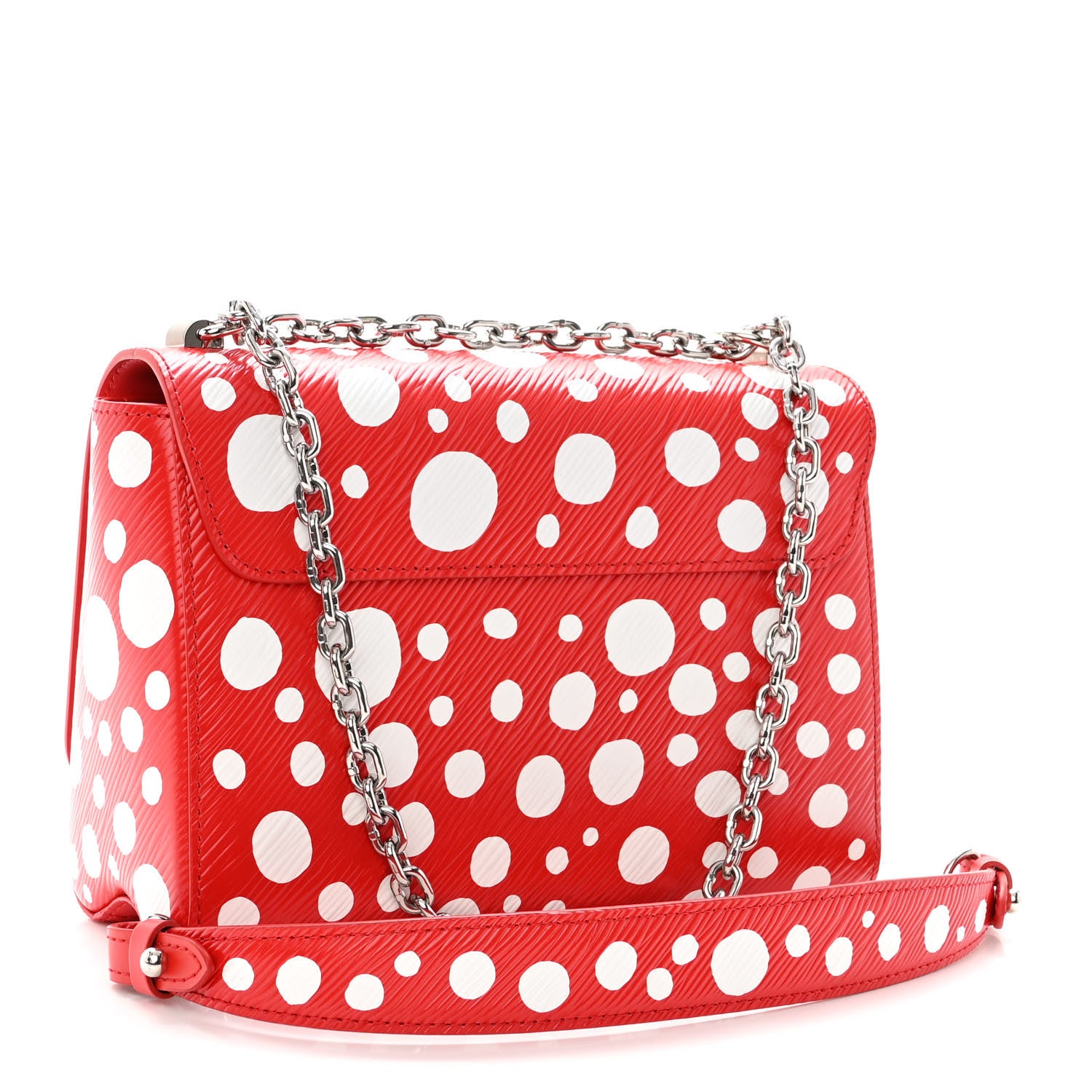 Louis Vuitton LV X YK Epi Infinity Dots Twist Shoulder Bag MM Red 4 of 12