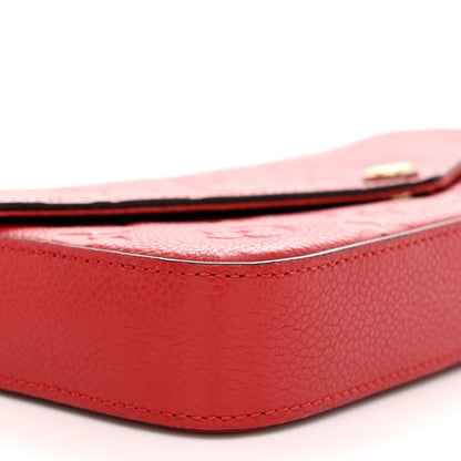 Louis Vuitton Empreinte Pochette Felicie Chain Wallet Scarlet 10 of 12