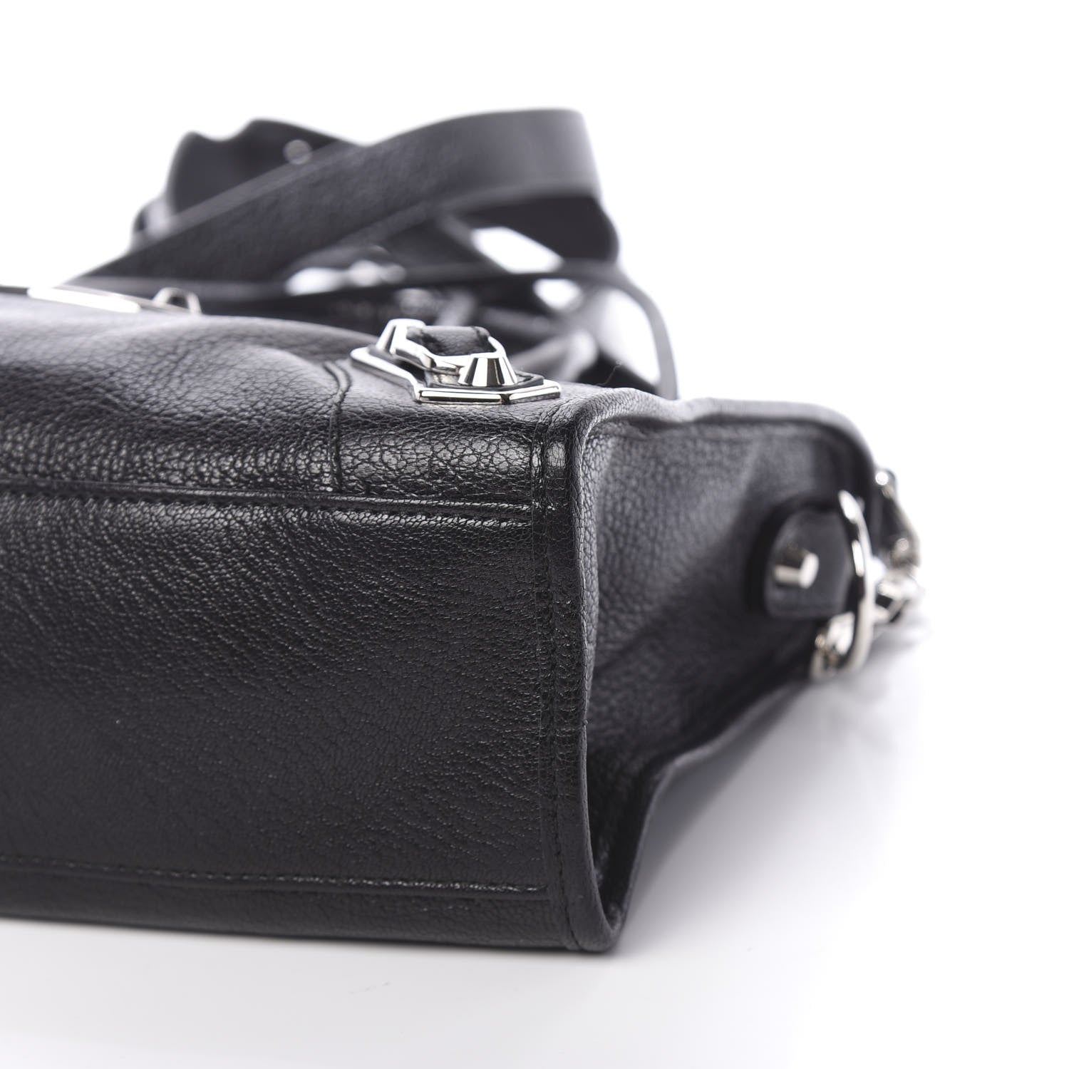 Balenciaga Chevre Silver Metallic Edge Hardware S City Black 11 of 12