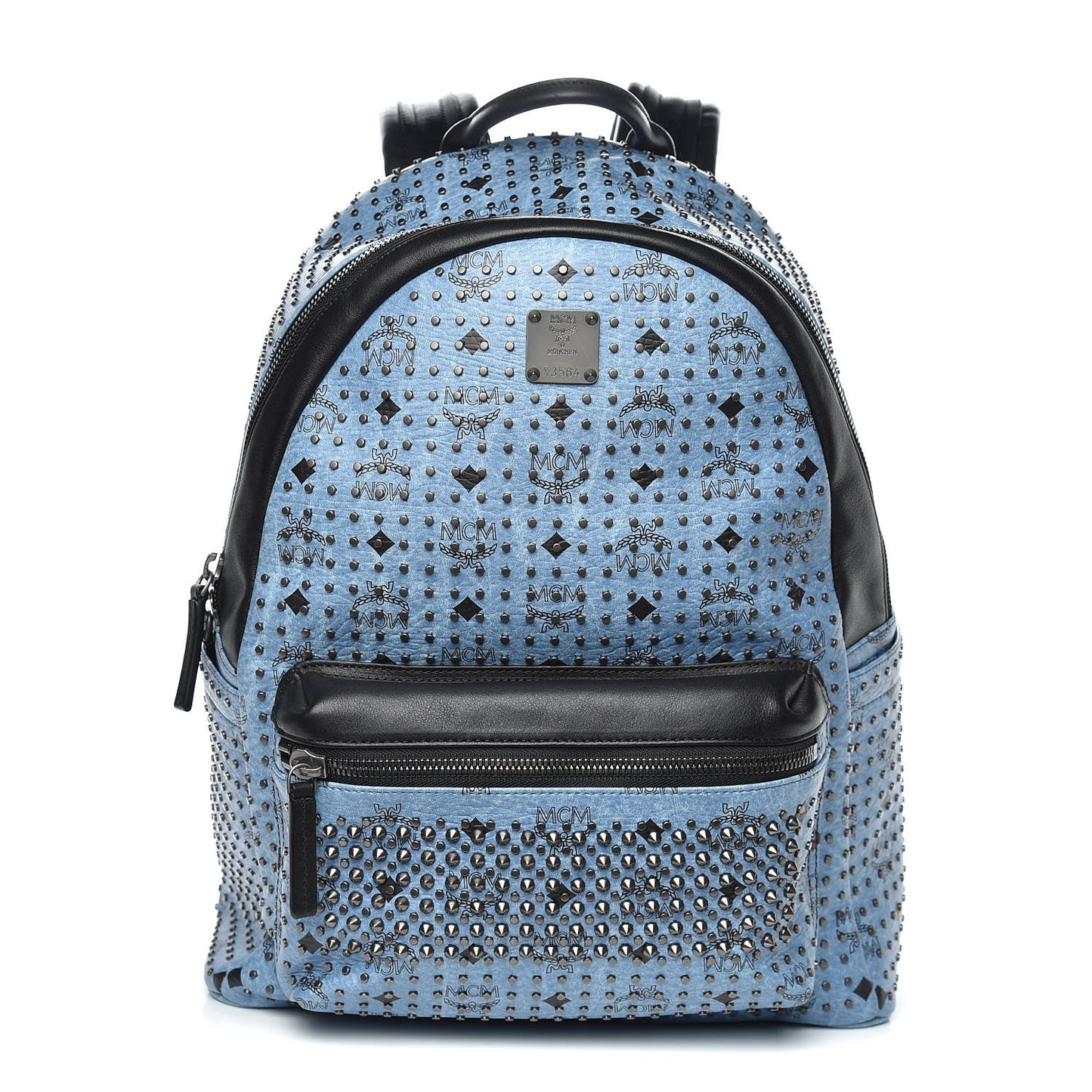 Visetos Studded Medium Backpack Blue