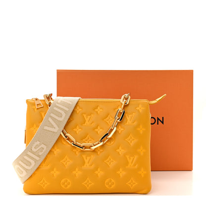 Louis Vuitton Lambskin Embossed Monogram Coussin PM Sunflower 11 of 11