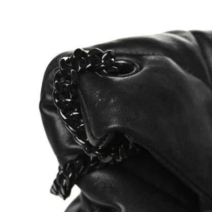 Saint Laurent Lambskin Quilted Monogram Monochrome Small Loulou Puffer Chain Satchel Black 10 of 10