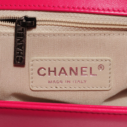 Chanel Lambskin Quilted New Medium Boy Flap Pink 6 of 9
