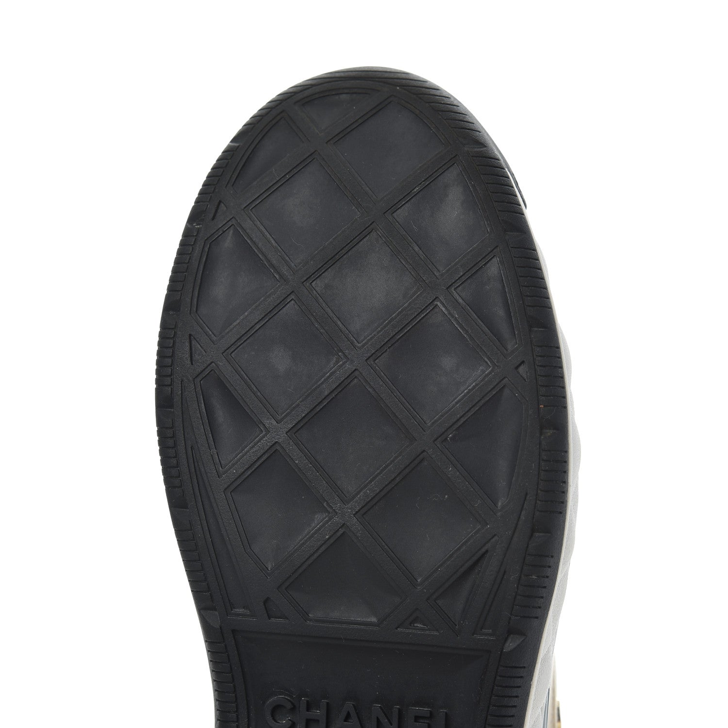 Chanel Velvet Calfskin Mixed Fibers CC Sneakers 39.5 Beige 14 of 15