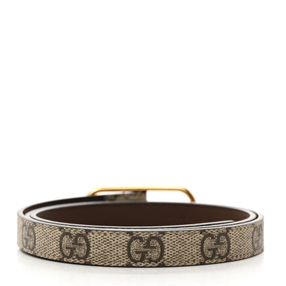 Gucci GG Supreme Monogram Jackie 1961 15mm Belt 80 32 Beige Brown 2 of 5