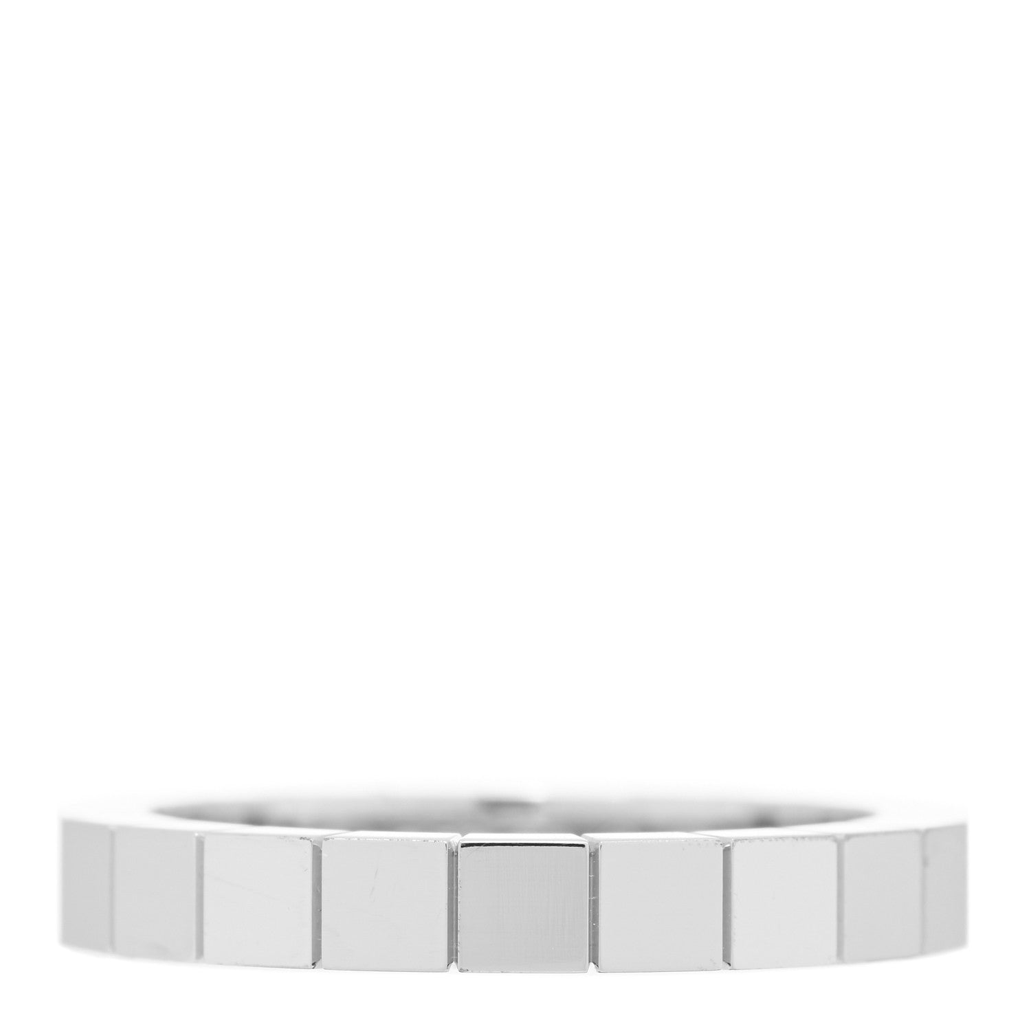 Cartier 18K White Gold Lanieres Ring 53 6.5 3 of 4