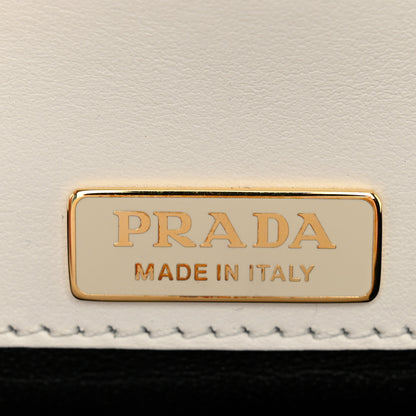 Prada City Calf Saffiano Cahier Bag Talco Black 5 of 8
