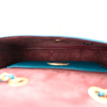 Chanel Calfskin Quilted Multi Pouching Flap And Coin Purse Blue 5 of 10