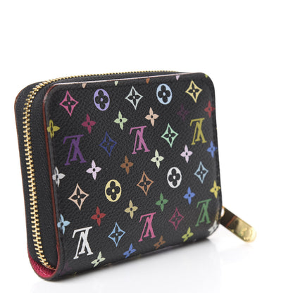 Louis Vuitton Monogram Multicolor Zippy Coin Purse Black Grenade 3 of 6