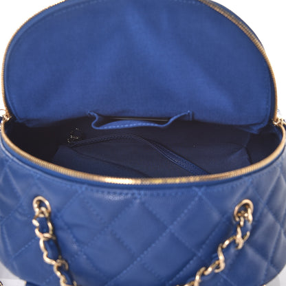Chanel Caviar Quilted Large CC Day Backpack Blue 6 of 9