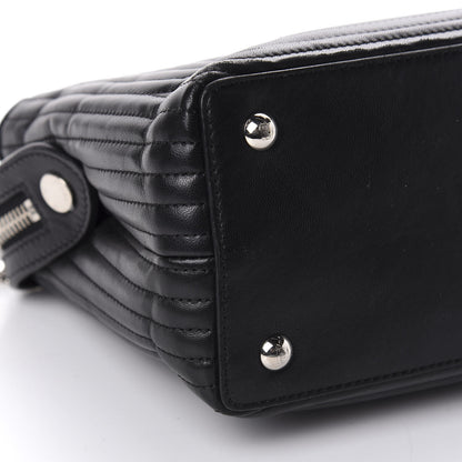 Fendi Shiny Nappa Trapuntata Small DotCom Click Top Handle Chain Satchel Black 7 of 11