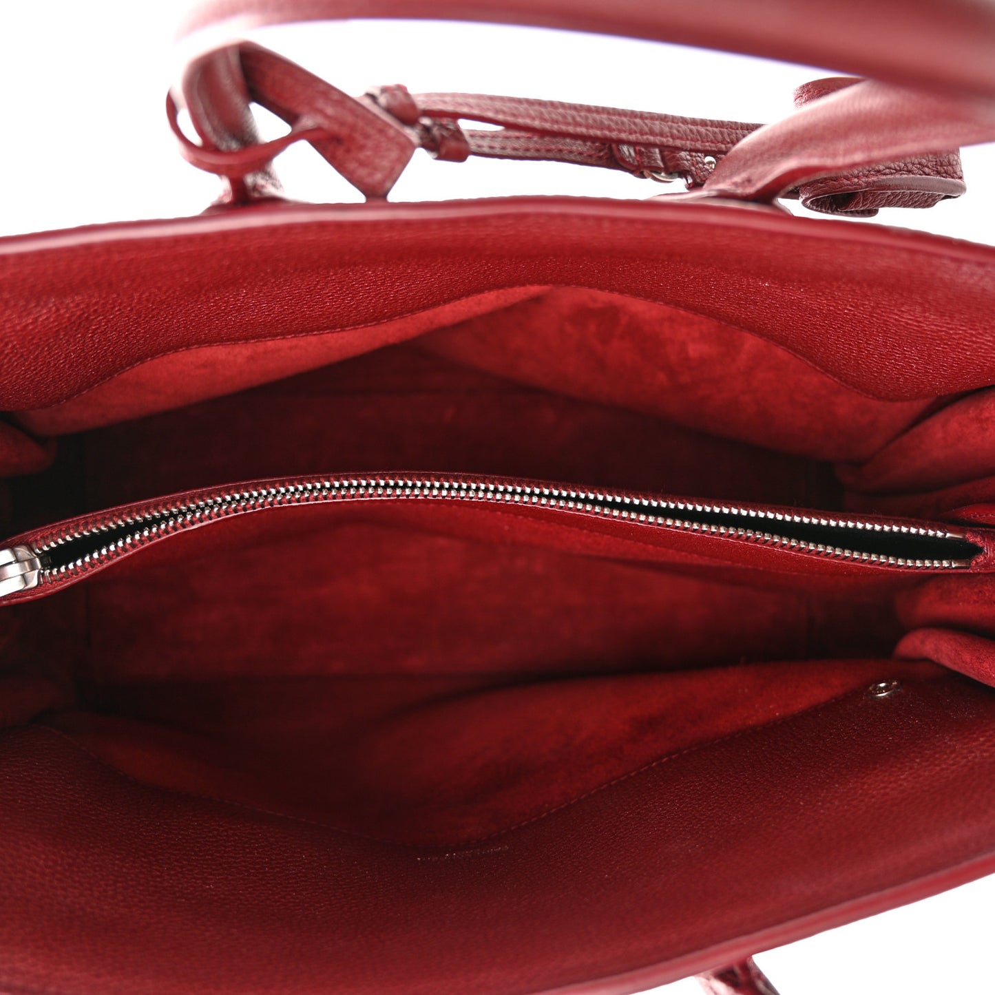 Grained Calfskin Small Supple Sac De Jour Dark Pallisandre