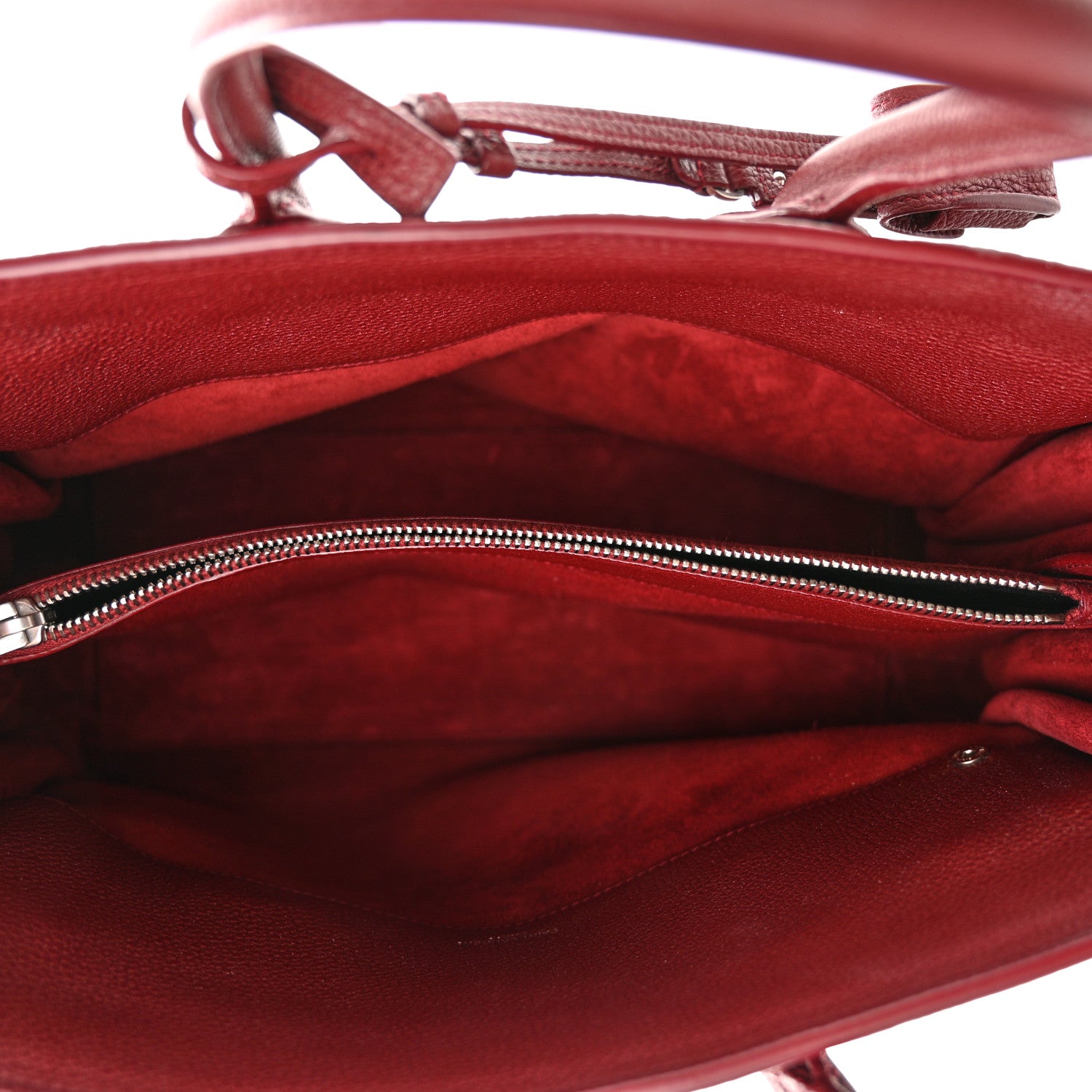 Saint Laurent Grained Calfskin Small Supple Sac De Jour Dark Pallisandre 5 of 9