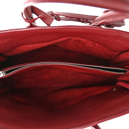 Saint Laurent Grained Calfskin Small Supple Sac De Jour Dark Pallisandre 5 of 9