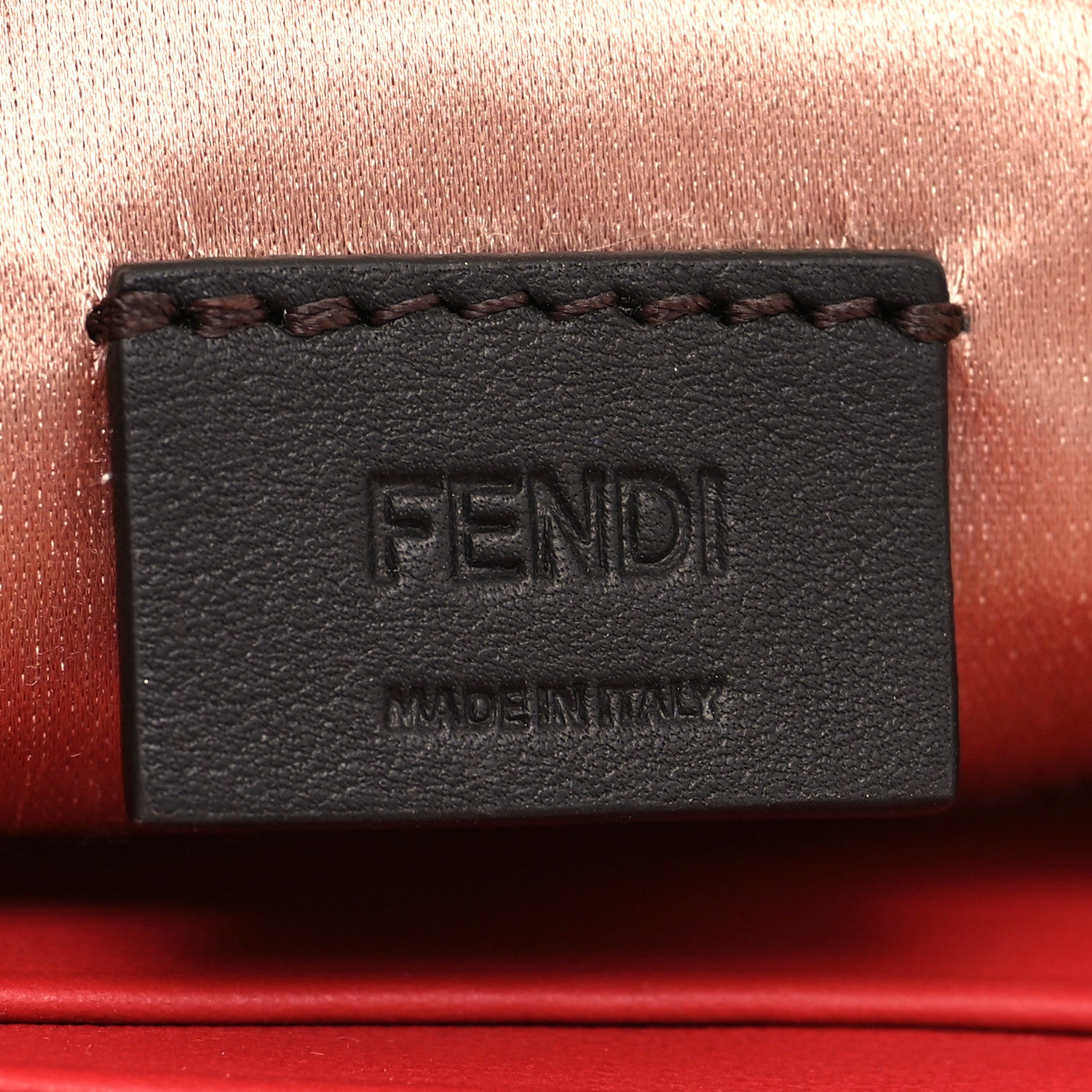 Fendi Sequin Paillettes Vitello Grace Sex and the City Mini Baguette Mattone 6 of 11