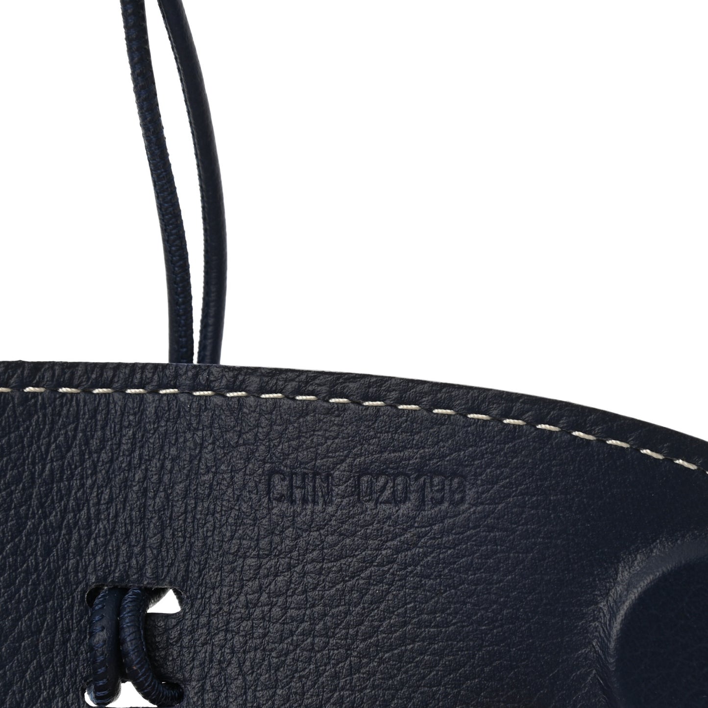 Calfskin Bag Clip Navy