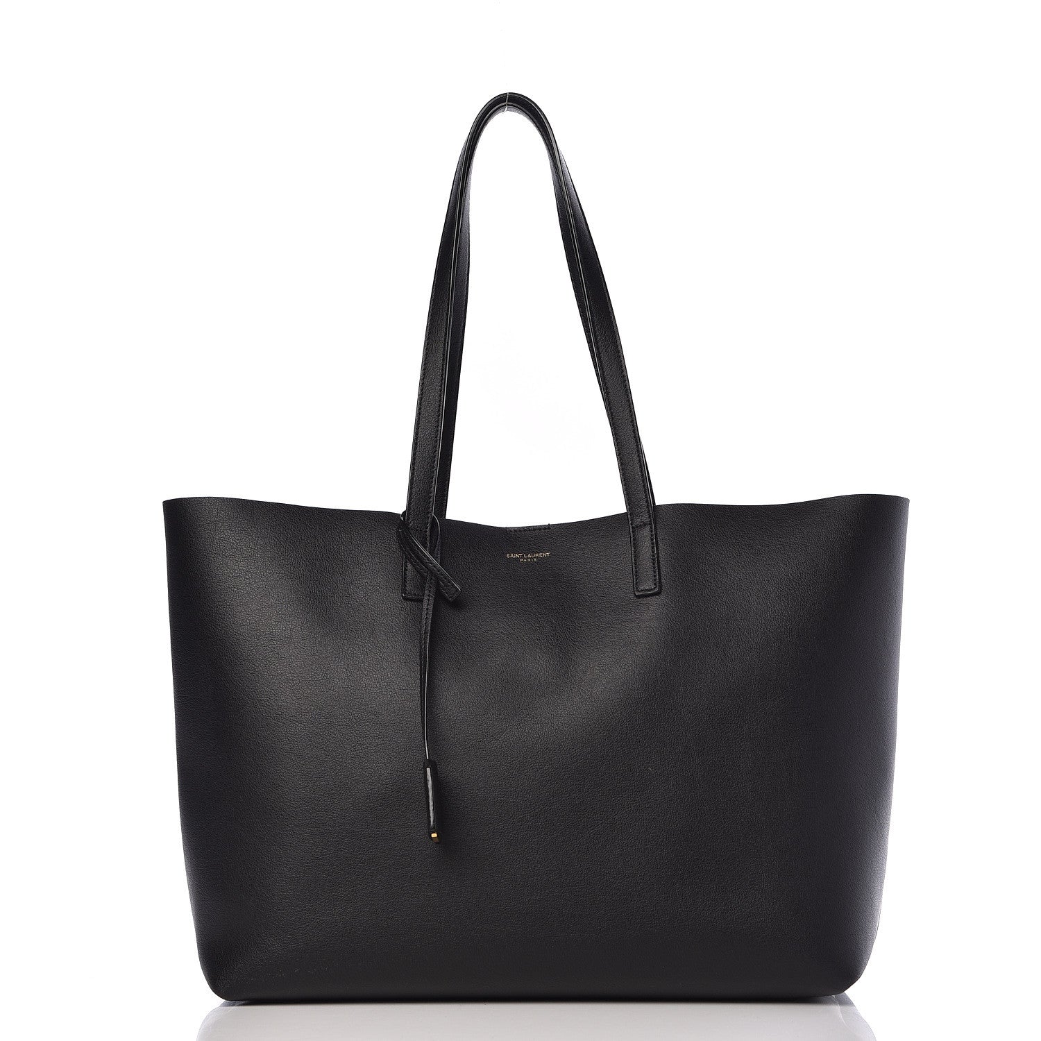 Saint Laurent Calfskin Large Shopping Tote Black 3 of 11