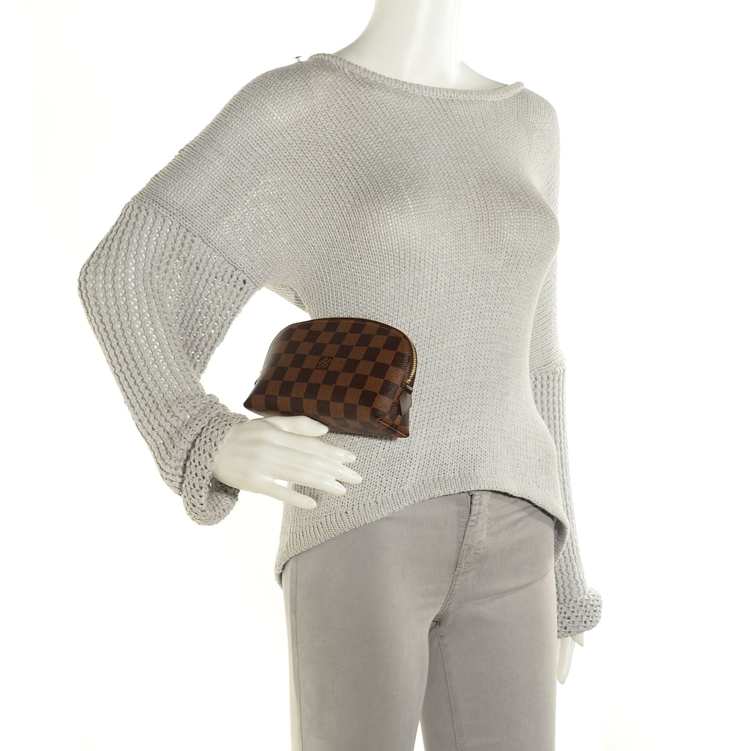 Louis Vuitton Damier Ebene Cosmetic Pouch 2 of 7