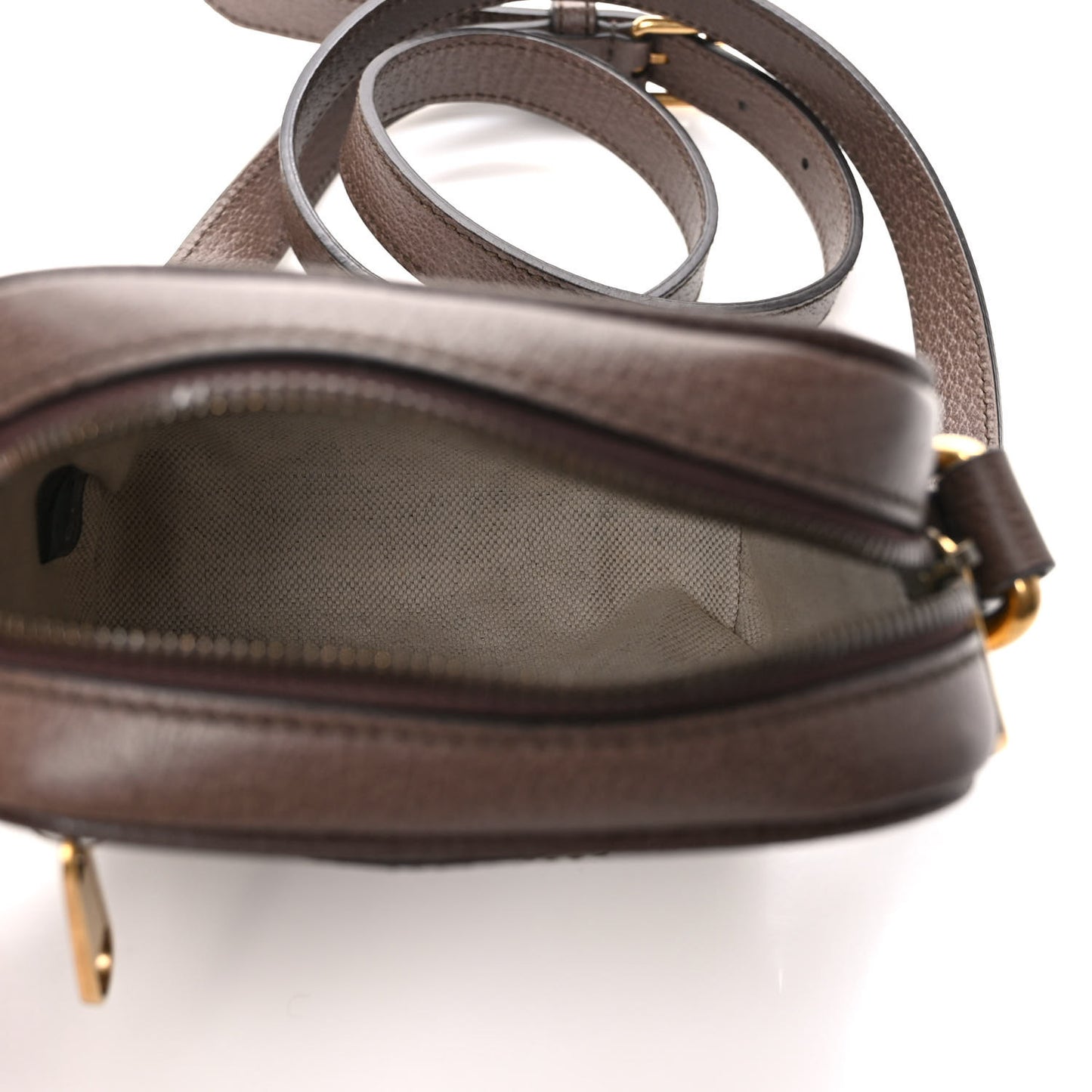 GG Supreme Monogram Web Mini Ophidia Messenger Brown