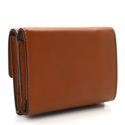 Fendi Vitello King Logo Embossed Micro Tri-Fold Wallet Cuoio 3 of 8