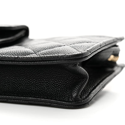 Chanel Caviar Quilted In & Out Chain Wallet Black 10 of 12