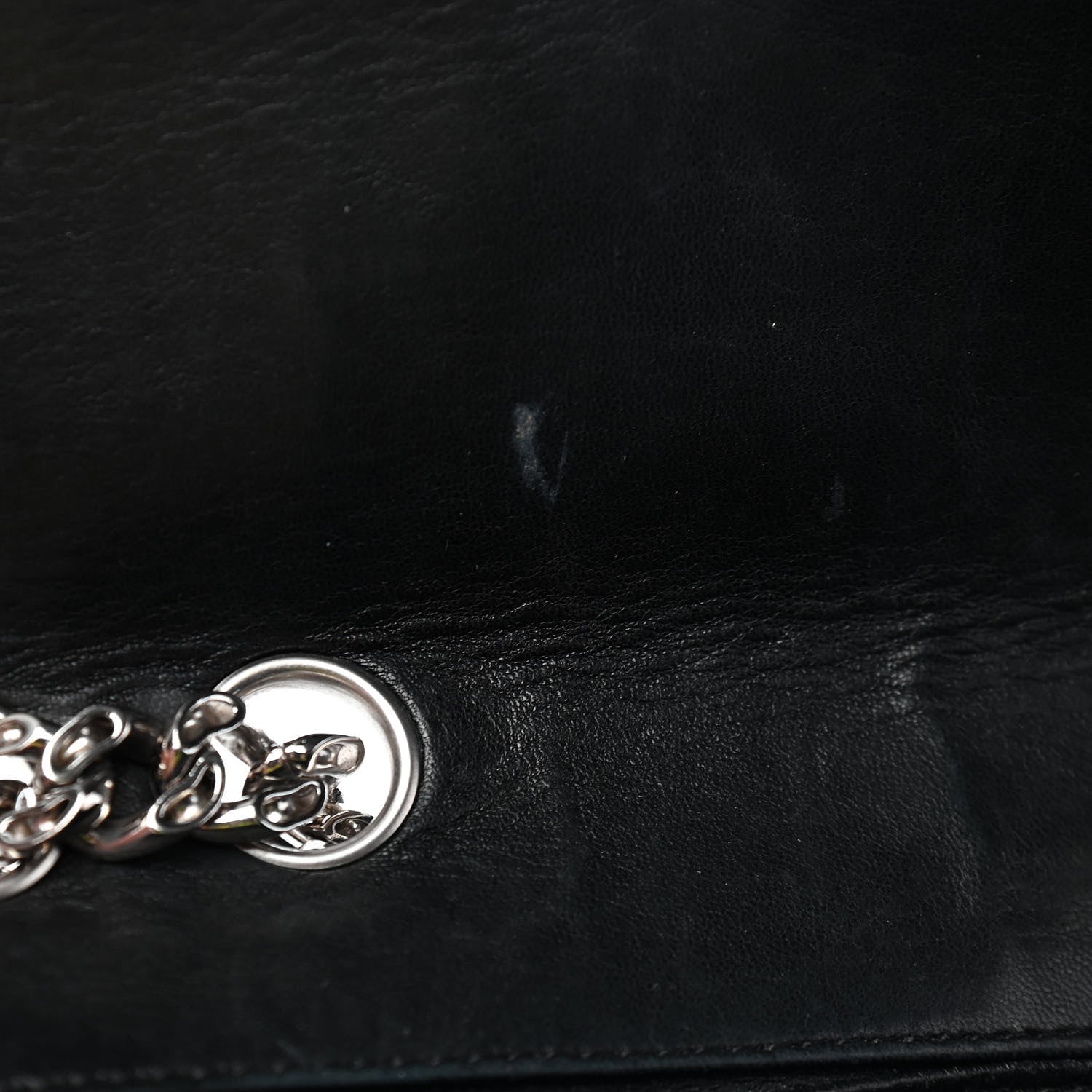 Chanel Lambskin Quilted East West Flap Black 9 of 12