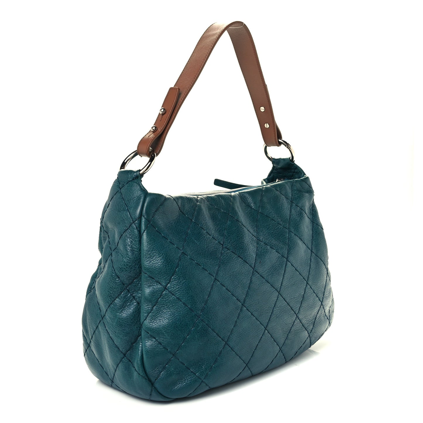 Glazed Calfskin On The Road Hobo Blue
