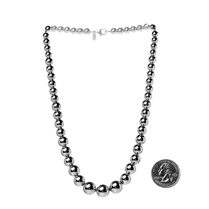 Tiffany Sterling Silver HardWear Graduated Ball Necklace 3 of 5