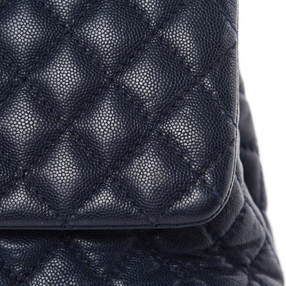 Chanel Caviar Quilted Small Coco Handle Flap Navy 17 of 18