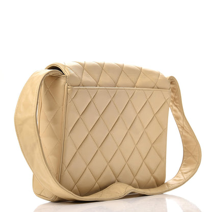 Chanel Lambskin Quilted CC Flap Beige 3 of 15