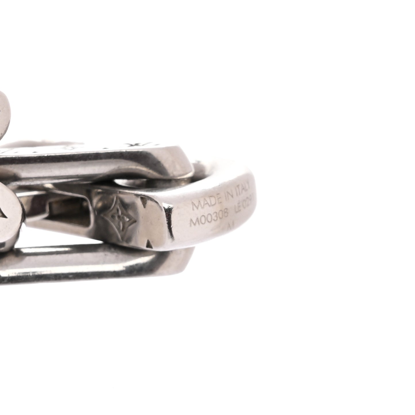 Monogram Chain Bracelet M Silver