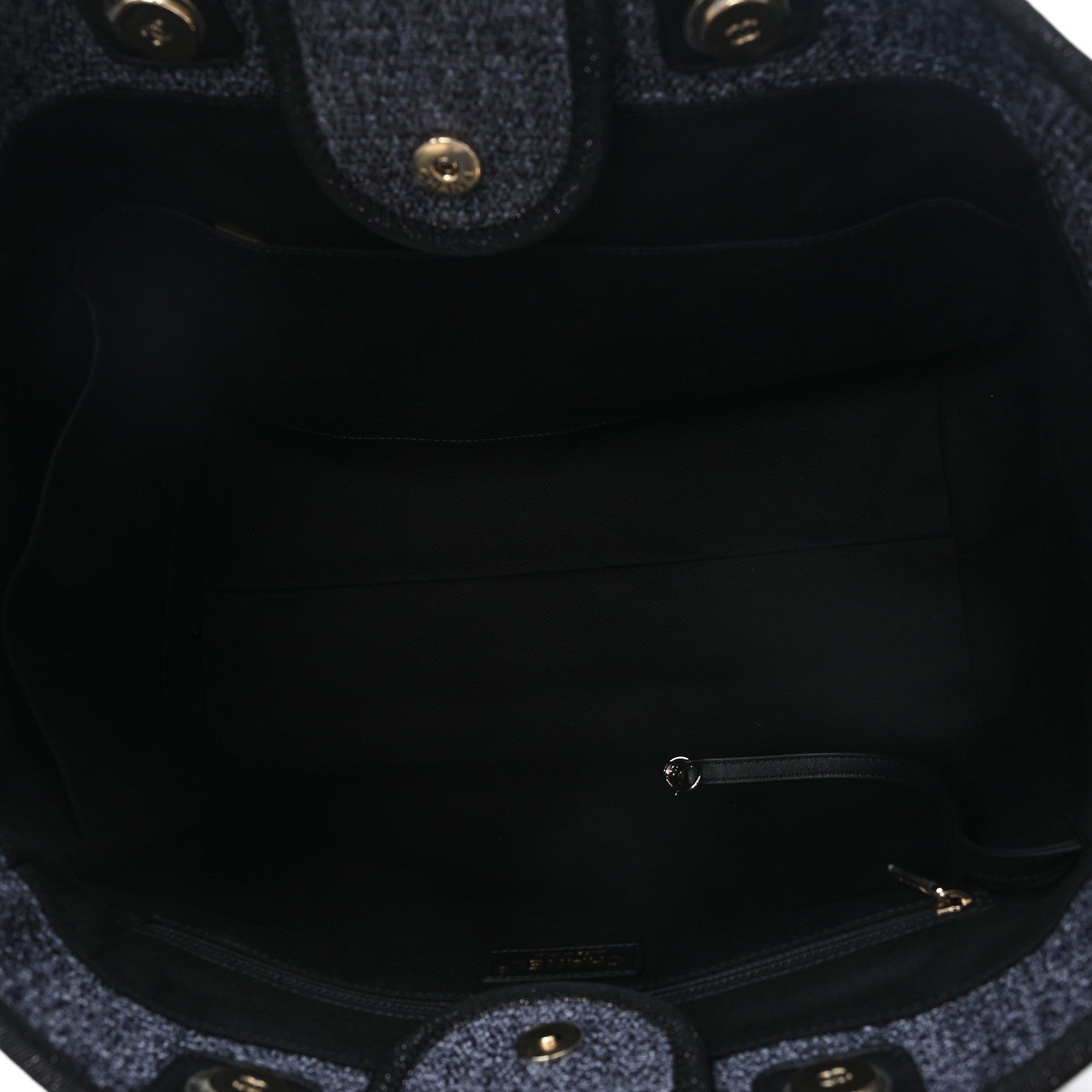 Chanel Lurex Boucle Medium Deauville Tote Black 4 of 11