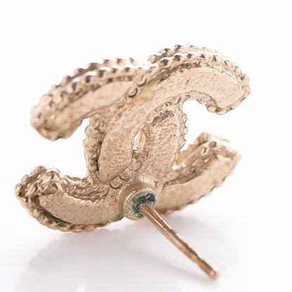 Chanel Pearl CC Earrings Light Gold 5 of 6