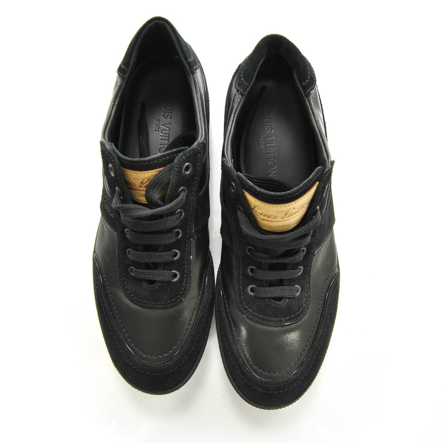 Suede Leather Sneakers 7 Black