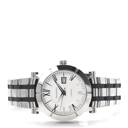 Tiffany Stainless Steel Rubber 42mm Atlas Automatic Watch 3 of 6