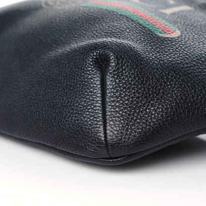 Gucci Grained Calfskin Logo Belt Bag Black 6 of 10