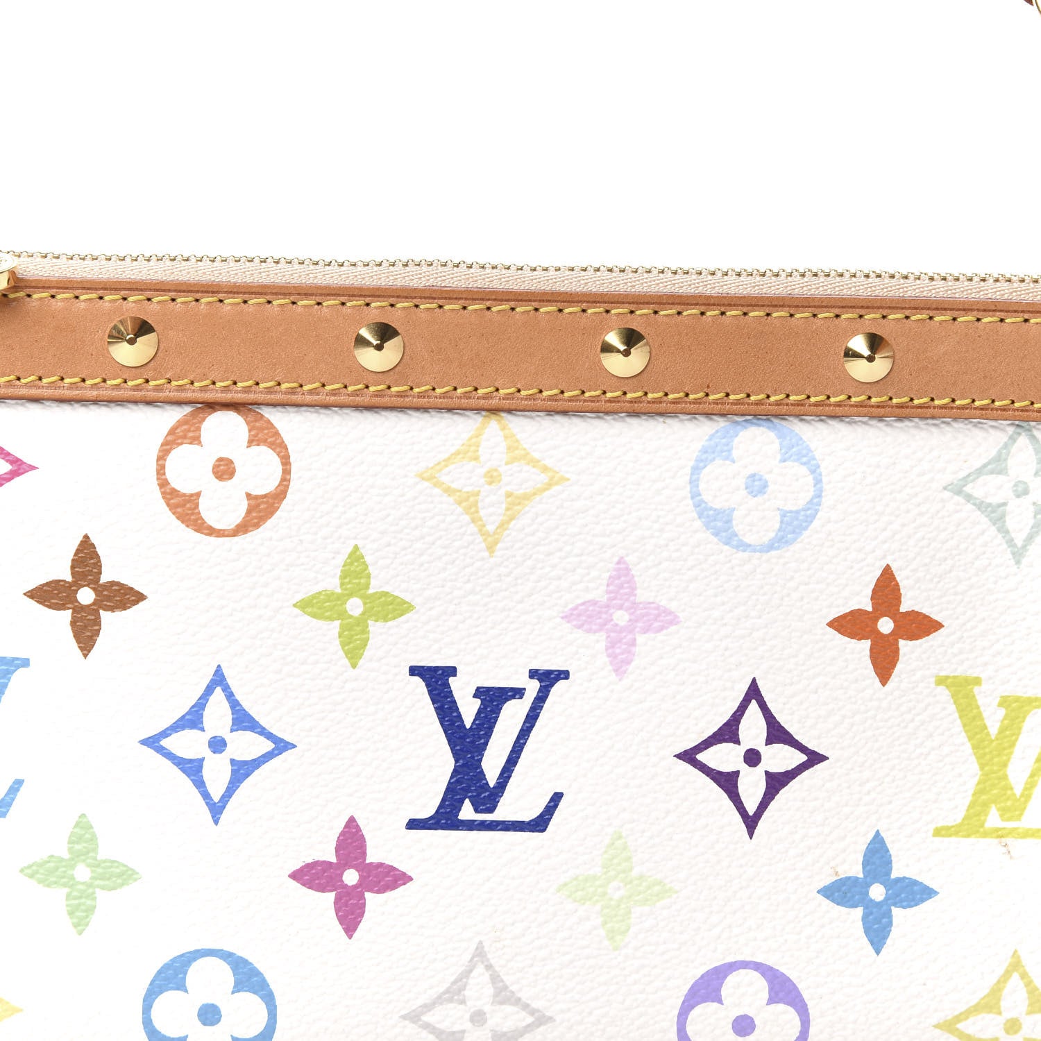 Louis Vuitton Monogram Multicolor Pochette Accessories White 11 of 11