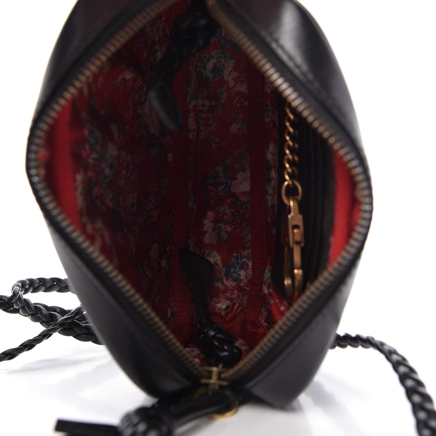 Calfskin Trapuntata Web Mini GG Shoulder Bag Black