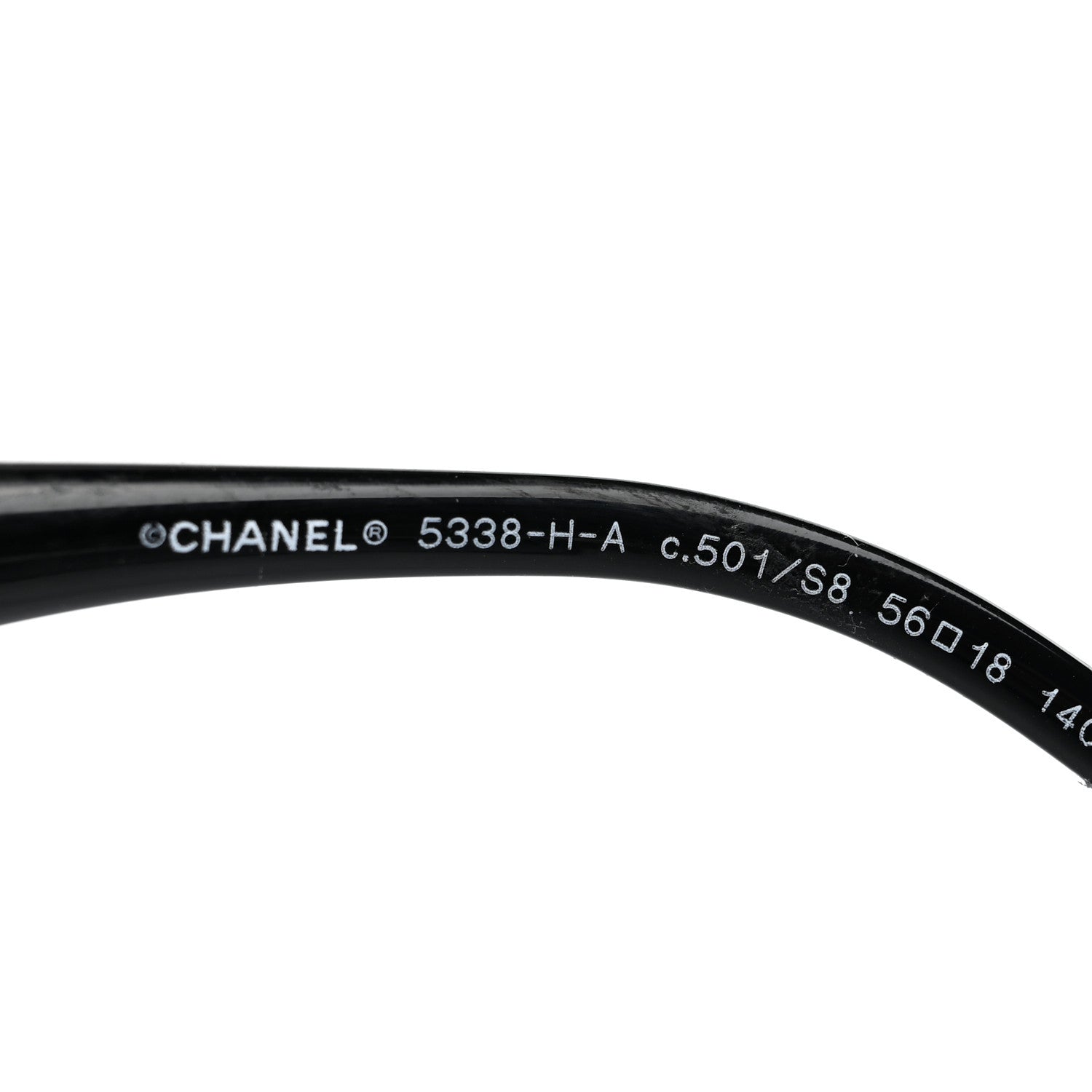 Chanel Acetate Polarized Butterfly Winter Pearl Sunglasses 5339-H-A Black 5 of 7