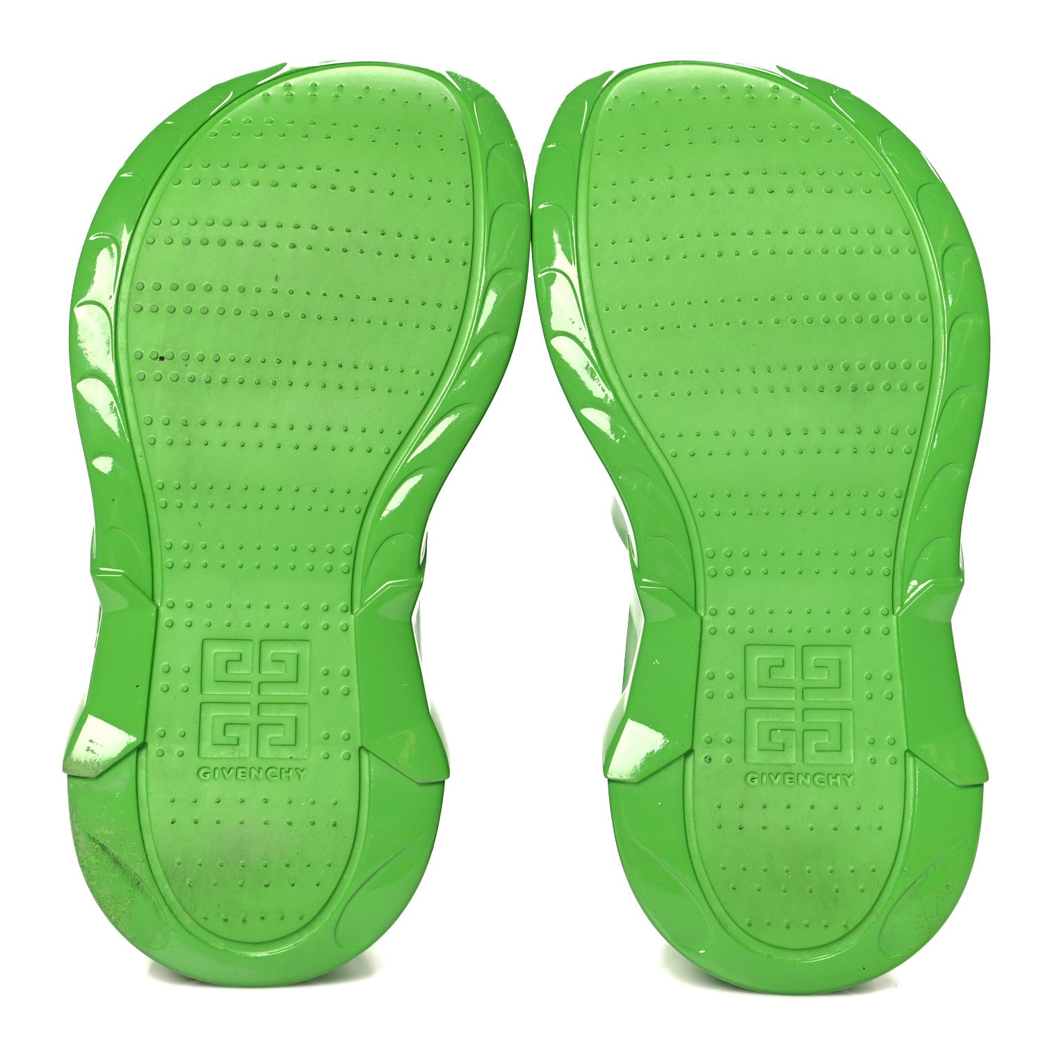 Givenchy Rubber Marshmallow Wedge Slides 39 Green 6 of 9