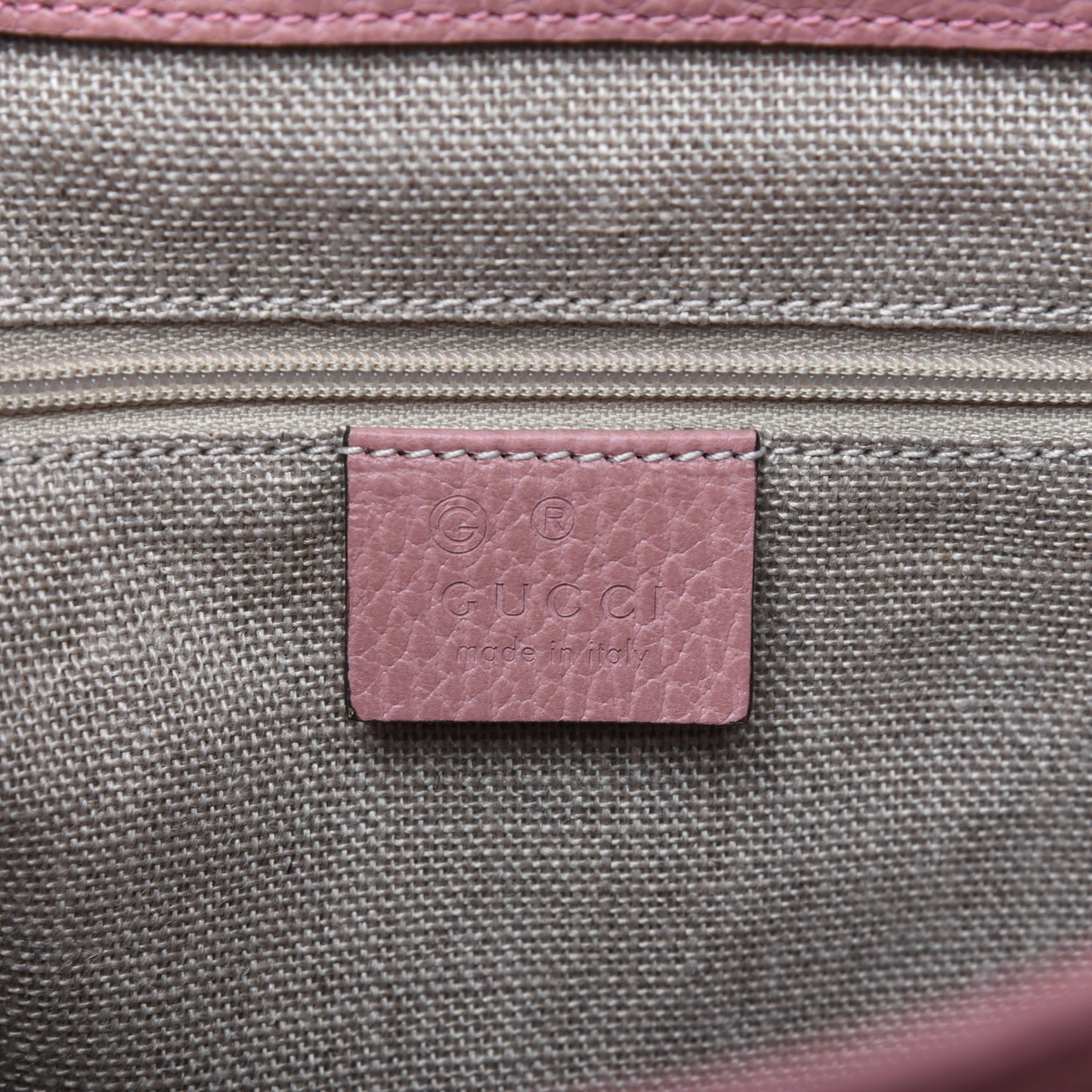 Dollar Calfskin Interlocking G Top Handle Shoulder Bag Soft Pink