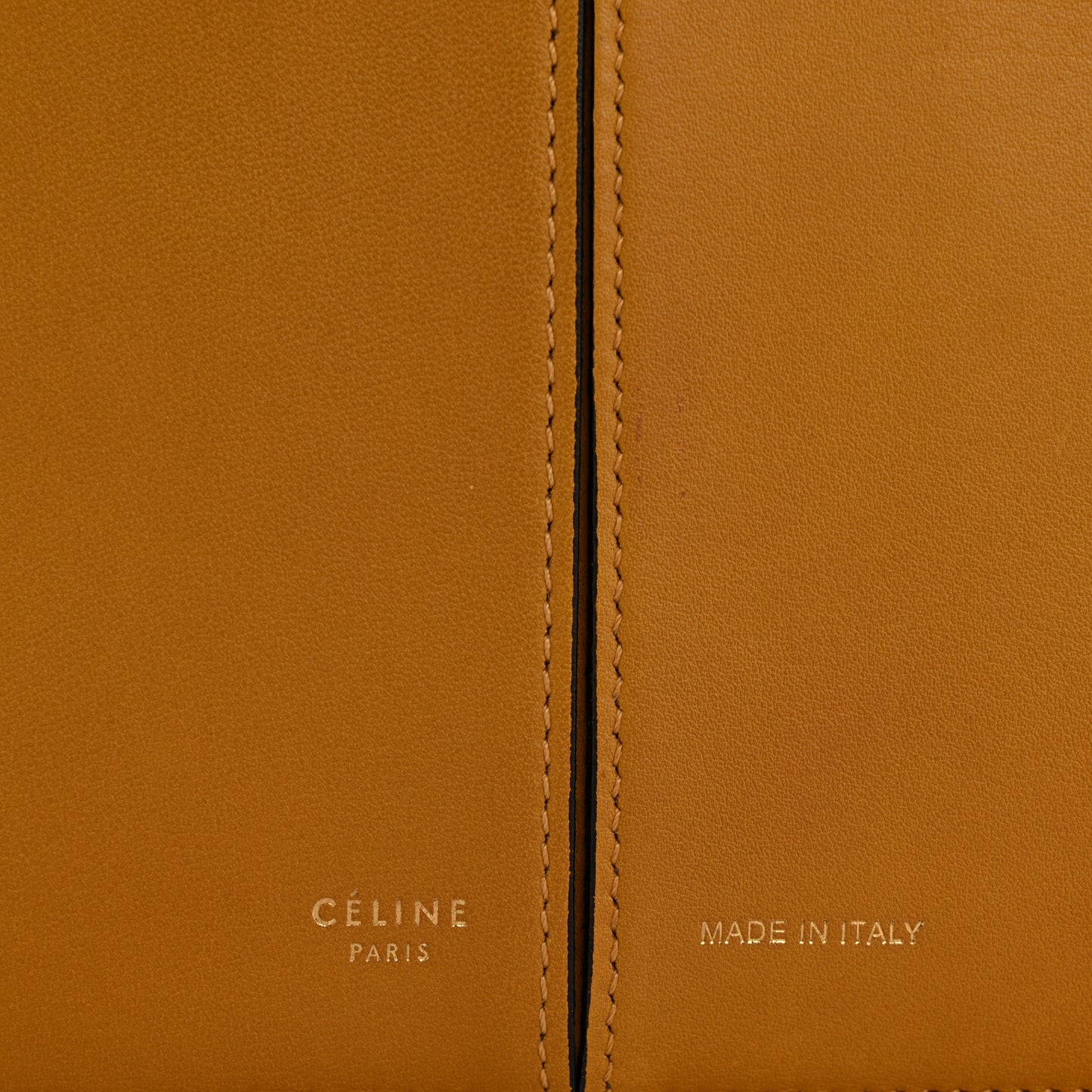 Supple Natural Calfskin Medium Tri-Fold Bag Ocre