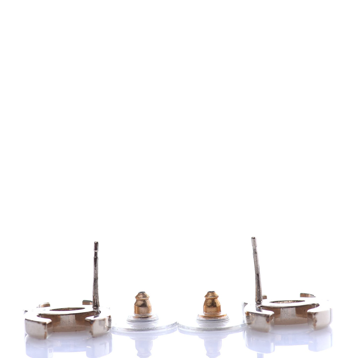 Metal CC Earrings Gold